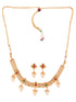 GoldPlated Red & Green AD Studded Jewellery Set