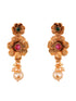 GoldPlated Red & Green AD Studded Jewellery Set