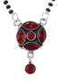 Red Silver Plated AD Studded Minimal Mangalsutra