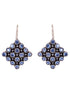 Blue Contemporary Drop Earrings