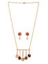 24K Gold plated uncut AD studded Jewellery Set