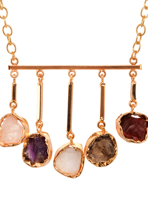 24K Gold plated uncut AD studded Jewellery Set