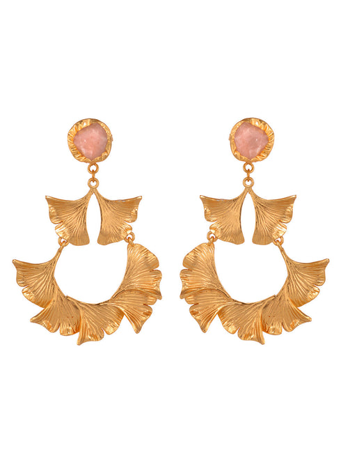 GoldToned Contemporary Drop Earrings