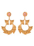 GoldToned Contemporary Drop Earrings
