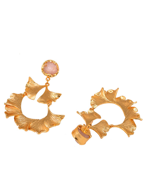 GoldToned Contemporary Drop Earrings
