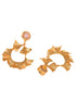 GoldToned Contemporary Drop Earrings