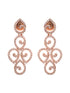 Rose Gold Plated AD Studded Minimal Necklace jewellery Set