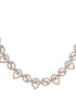 Silver white Rhodium AD Studded Statement Minimal Necklace Jewellery Set