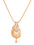 Gold Toned AD Studded Designer Locket Jewellery Set