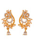 Gold Toned AD Studded Designer Locket Jewellery Set