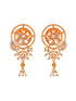 Gold Toned AD Filgree Locket Jewellery Set