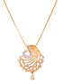 Gold Plated AD Studded Designer Locket Jewellery Set
