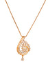 Gold Plated AD Statement Filgree Locket Jewellery Set
