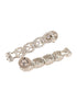 Silver Toned AD Studded layered Necklace jewellery Set