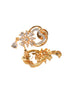 Gold Toned AD Heart Shaped Designer Locket Jewellery Set
