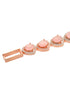 Rose Gold Toned Pink AD Statement Wrap Around Bracelet