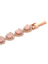 Rose Gold Toned Pink AD Statement Wrap Around Bracelet