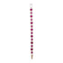 White Silver Plated Red Oval AD Studded Link TennisBracelet