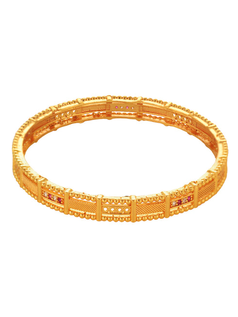 Set of 2 Gold Plated Filgree Handcrafted Bangles