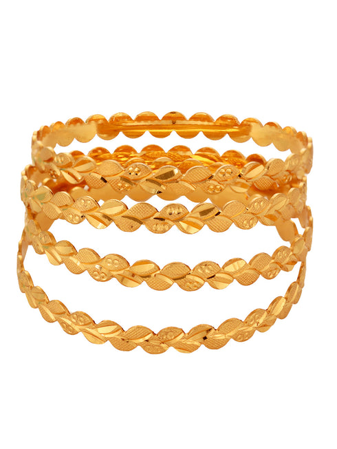 Set of 2 Gold Plated Filgree Handcrafted Bangles