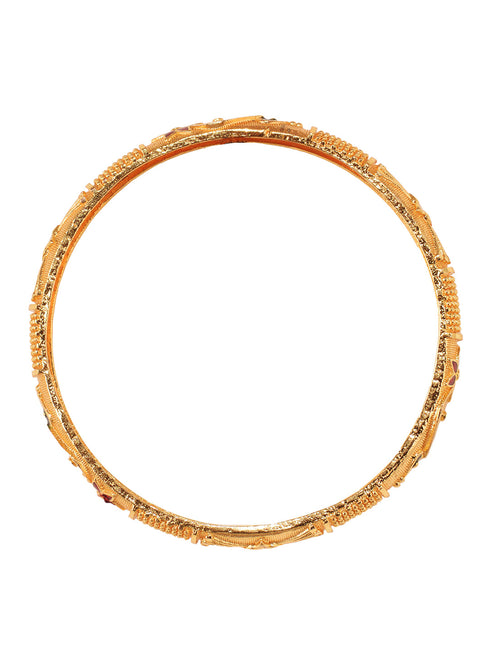 Set of 2 Gold Plated Filgree Handcrafted Bangles