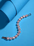 Rose Gold Toned Pink AD Statement Wrap Around Bracelet