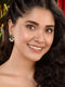 Green Contemporary Jhumkas Earrings