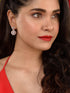 Rose Gold Plated AD studded Geometric Minimal Earring