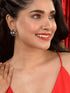 Silver Oxidised Navratan Minimal stud Earring