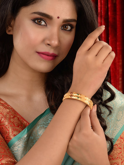 Set of 2 Gold Plated Filgree Handcrafted Bangles