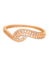 Gold Plated AD studded Modern Statement Handcrafted Bracelet