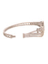 Silver Toned AD studded Modern Quirky Handcrafted Bracelet