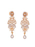 Gold Played AD Studded Statement Floral Jewellery Set