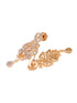 Gold Played AD Studded Statement Floral Jewellery Set