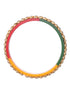 Gold Plated Set of 2 Multicolored traditional Kundan Bangles Bridal Chuda