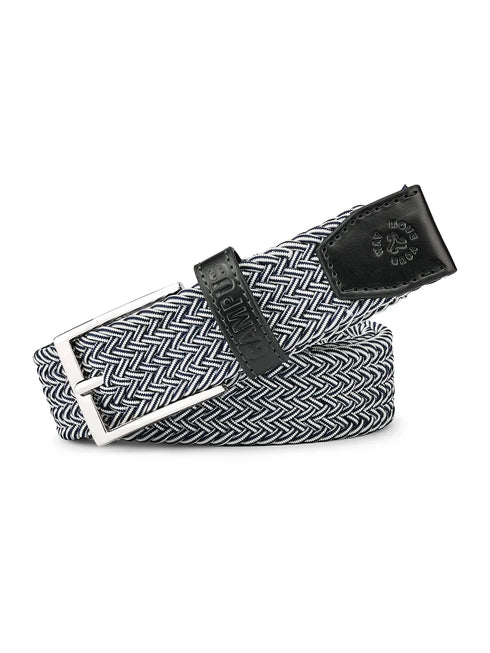 Dual Tone Braided Blue Unisex Belt