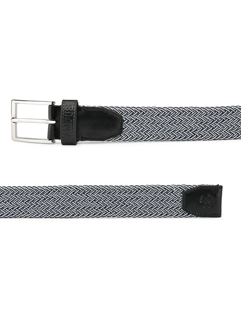 Dual Tone Braided Blue Unisex Belt
