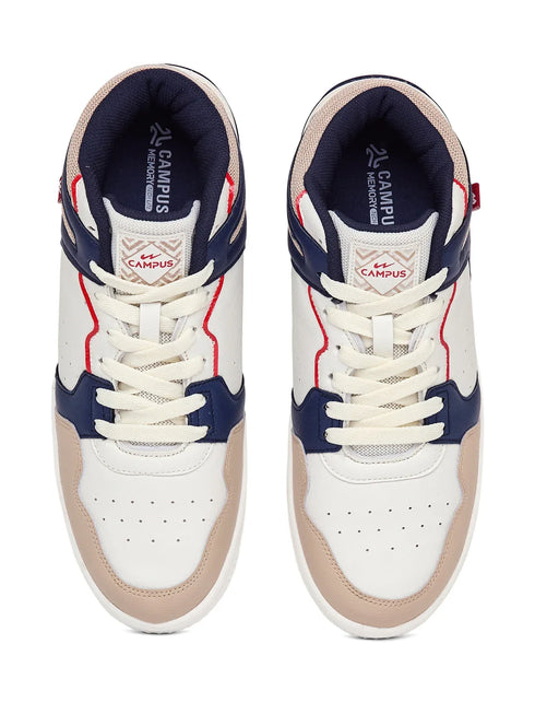 DWELT White Men's Sneakers