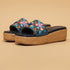 Daisyy Embroidered Wedges