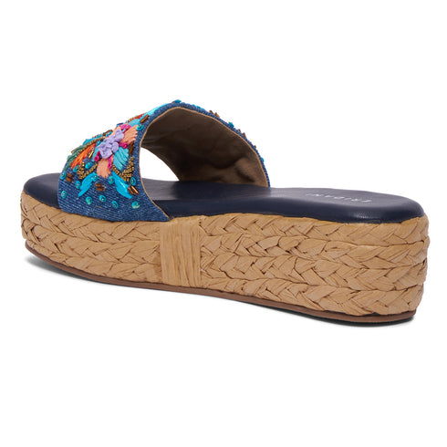 Daisyy Embroidered Wedges