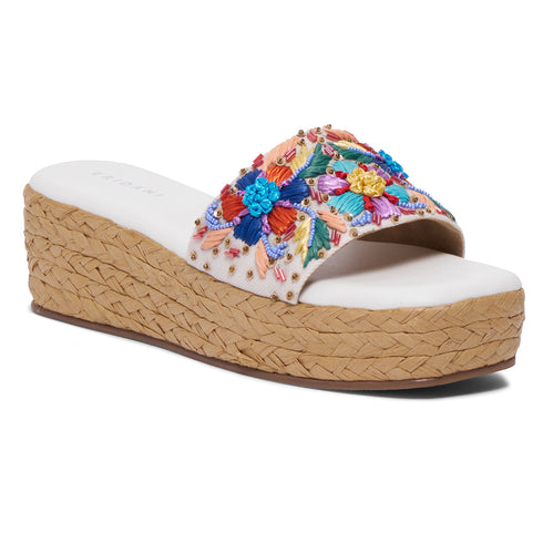 Daisyy Embroidered Wedges