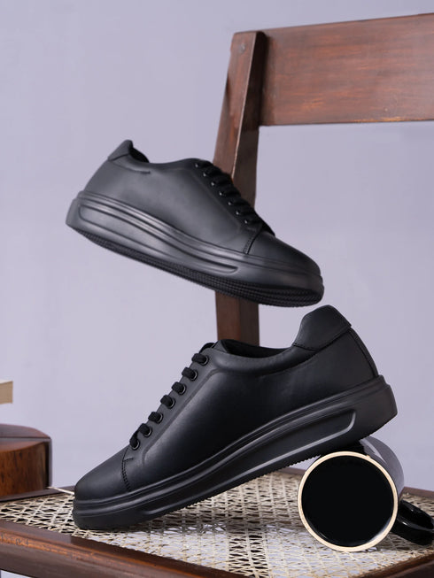 ELAN-01 Black Men's Formal Sneakers