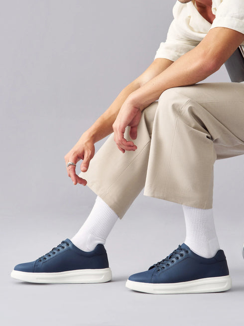 ELAN-01 Navy Men's Formal Sneakers