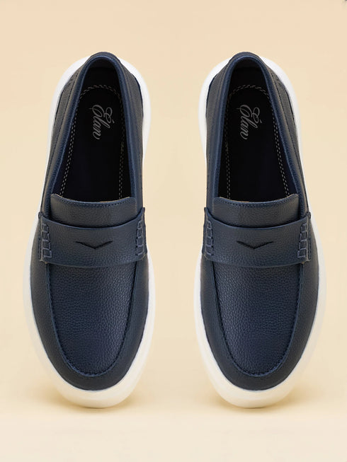 ELAN-02 Navy Men's Loafers