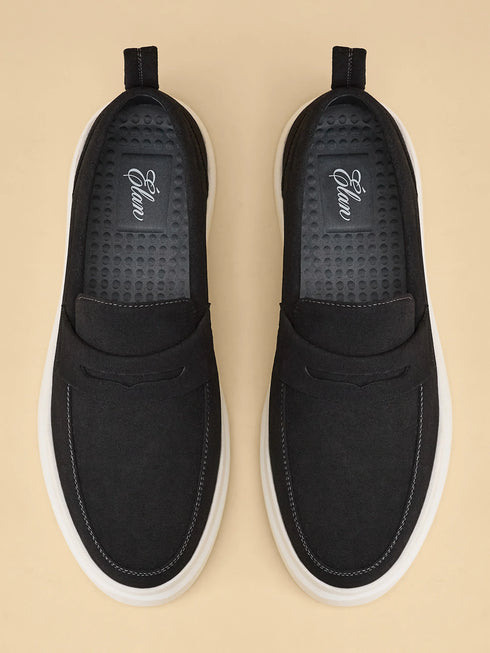 ELAN-03 Black Men's Loafers
