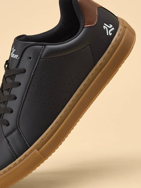 ELAN-08 Black Men's Formal Sneakers