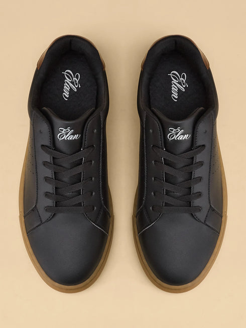 ELAN-08 Black Men's Formal Sneakers