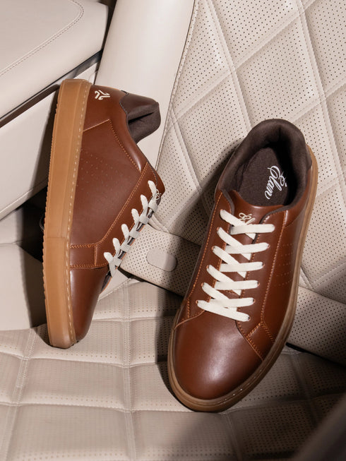 ELAN-08 Brown Men's Formal Sneakers