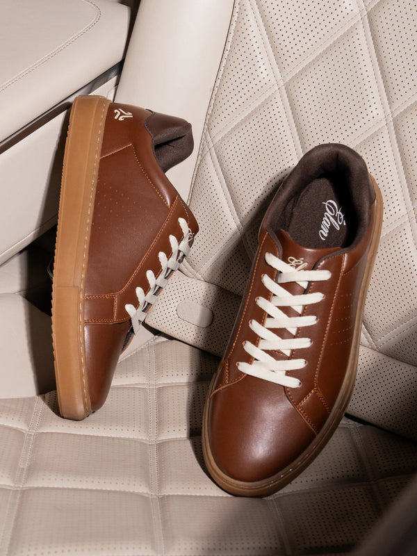 ELAN-08 Brown Men's Formal Sneakers