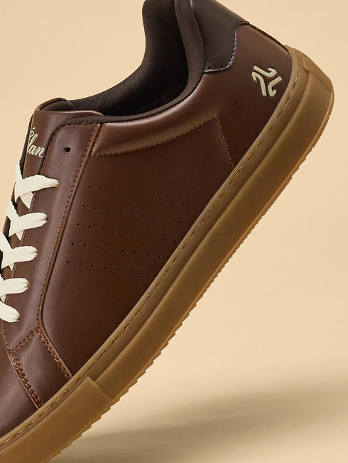 ELAN-08 Brown Men's Formal Sneakers
